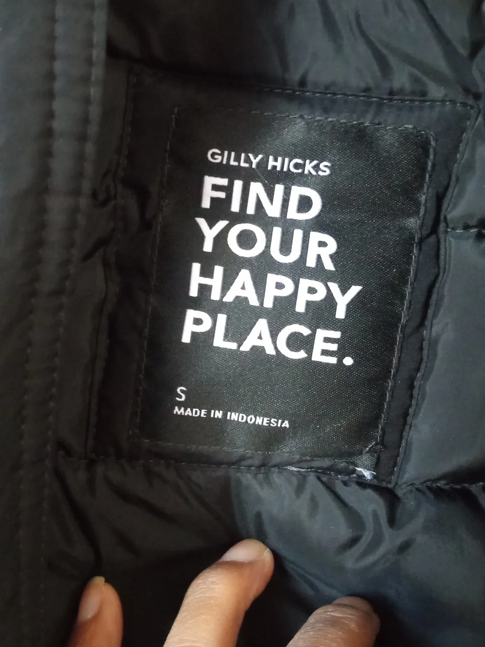Gilly Hicks Men's Black Quilted Puffer Jacket